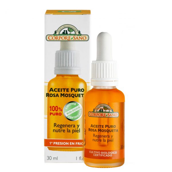 Aceite de rosa mosqueta 100 % puro antiarrugas y regenerante Corpore Sano