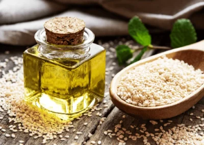 Aceite de sésamo para cocinar: aromatizante esencial de Oriente Medio para guisos, aliños y marinados