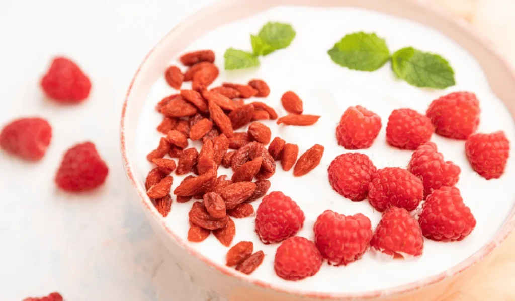 Beneficios de las bayas de goji al consumirse.