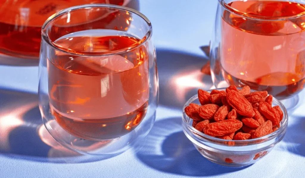 Infusiones de bayas de goji.