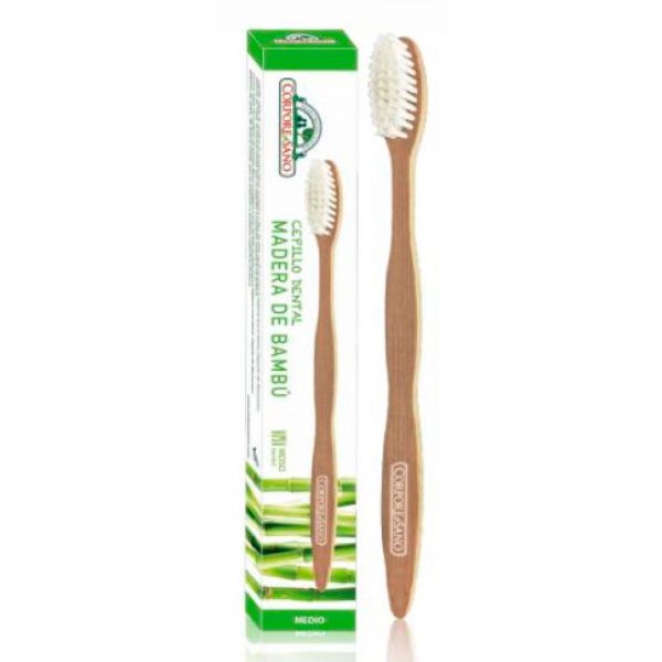 Cepillo de dientes de bambu de moso Corpore Sano