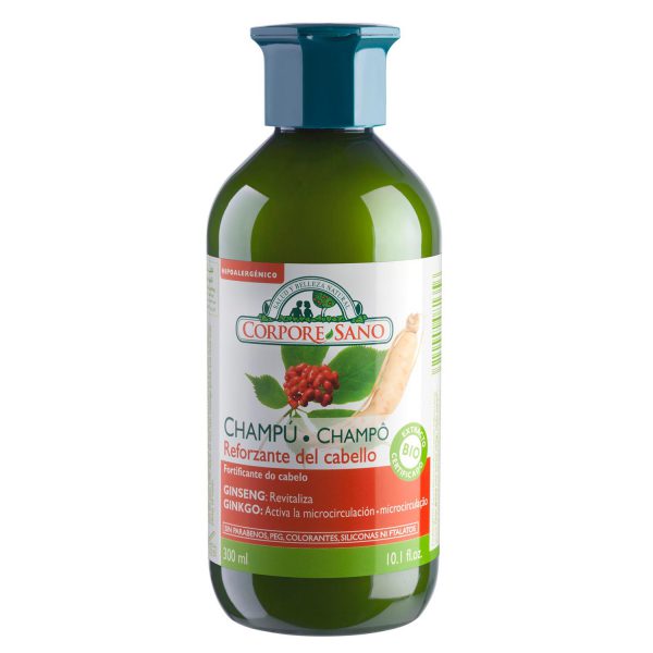 Champú clásico reforzante ginseng, ginkgo y eleuterococus Corpore Sano