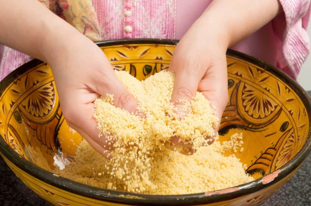 Recetas con cuscús tradicional de sémola de trigo.
