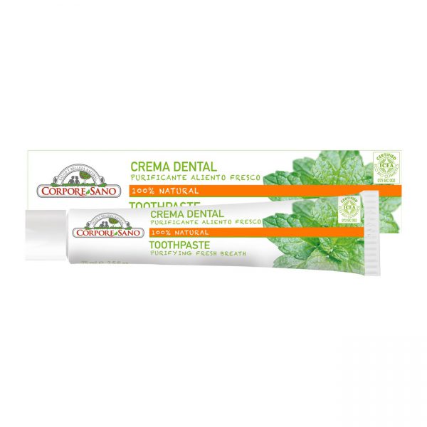 Dentífrico purificante tomillo, menta, albahaca icea Corpore Sano