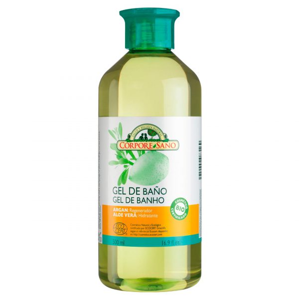 Gel baño argán y aloe vera nutritivo y reestructurante ecocert Corpore Sano