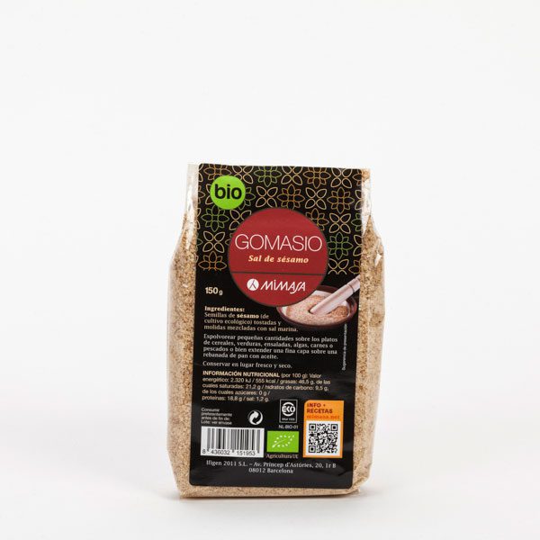 Gomasio (condimento de sésamo y sal) 150 g Mimasa