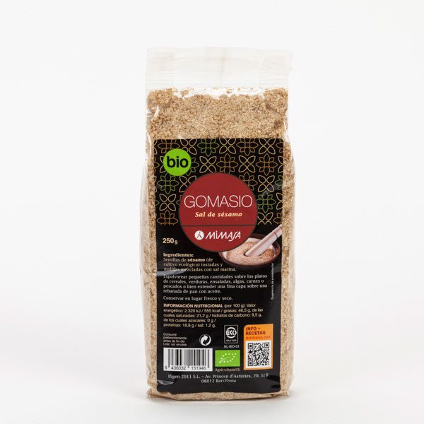 Gomasio (condimento de sésamo y sal) 250 g Mimasa