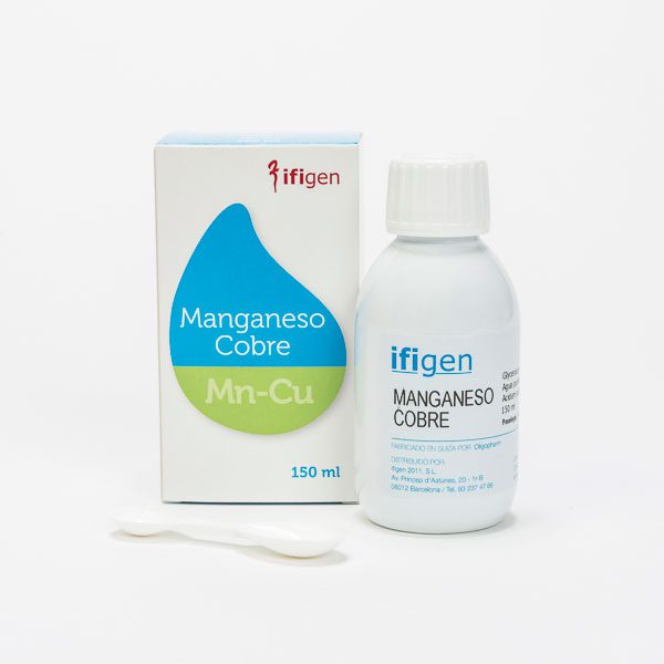 Manganeso+Cobre (Mn+Cu) oligoelemento 150 ml Ifigen