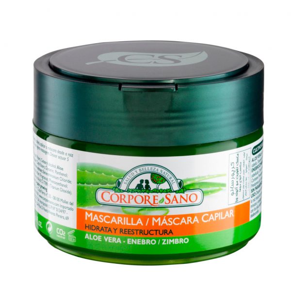 Mascarilla capilar aloe vera hidrata y reestructura Corpore Sano