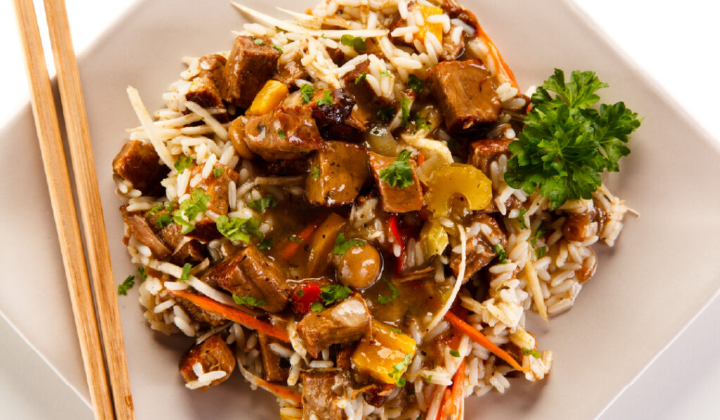 Recetas con seitán en formato curry de verduras.