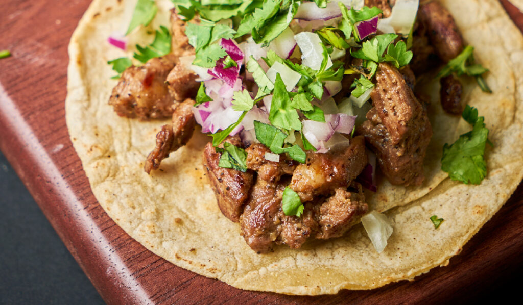 Recetas con seitán en formato tacos al Pastor.