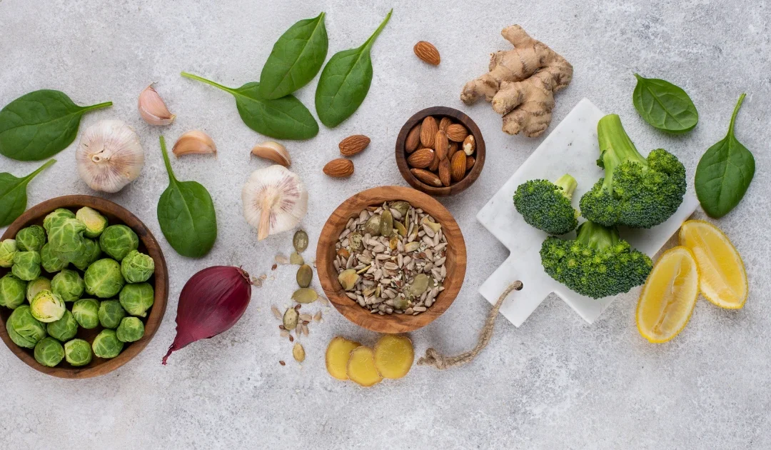 Un conjunto variado de superalimentos.