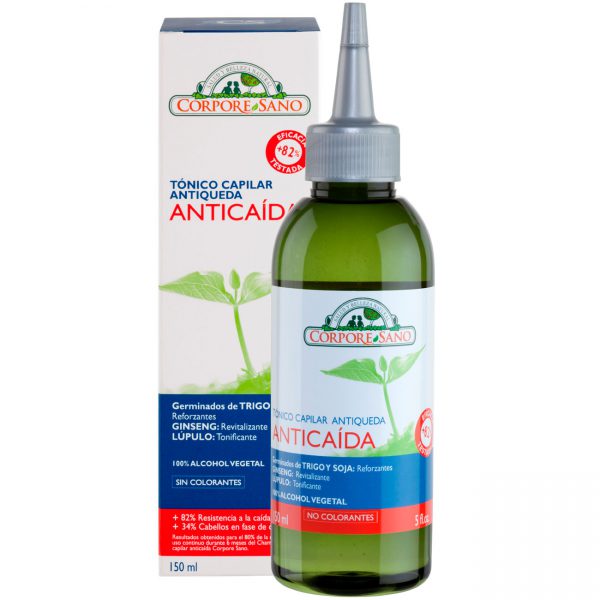 Tónico capilar antiácida trigo, soja, ginseng y lúpulo Corpore Sano