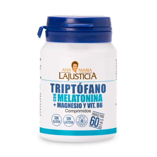 Triptófano con melatonina + magnesio y vit. b6 Ana María Lajusticia